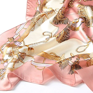 Flashing led scarf hijab two piece scarf silk twill scarf