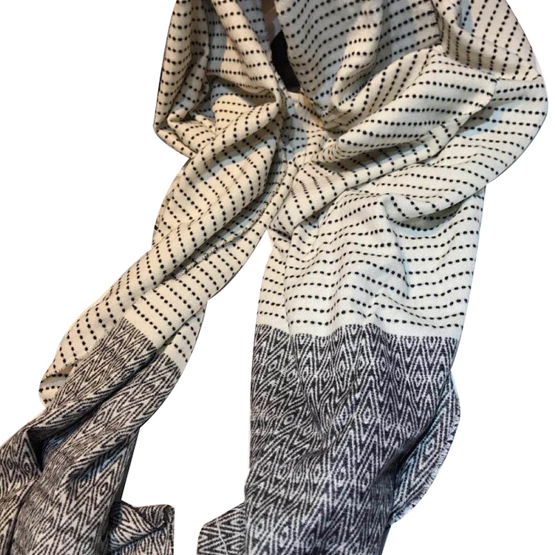 New autumn and winter thickened warm scarf white modal scarf