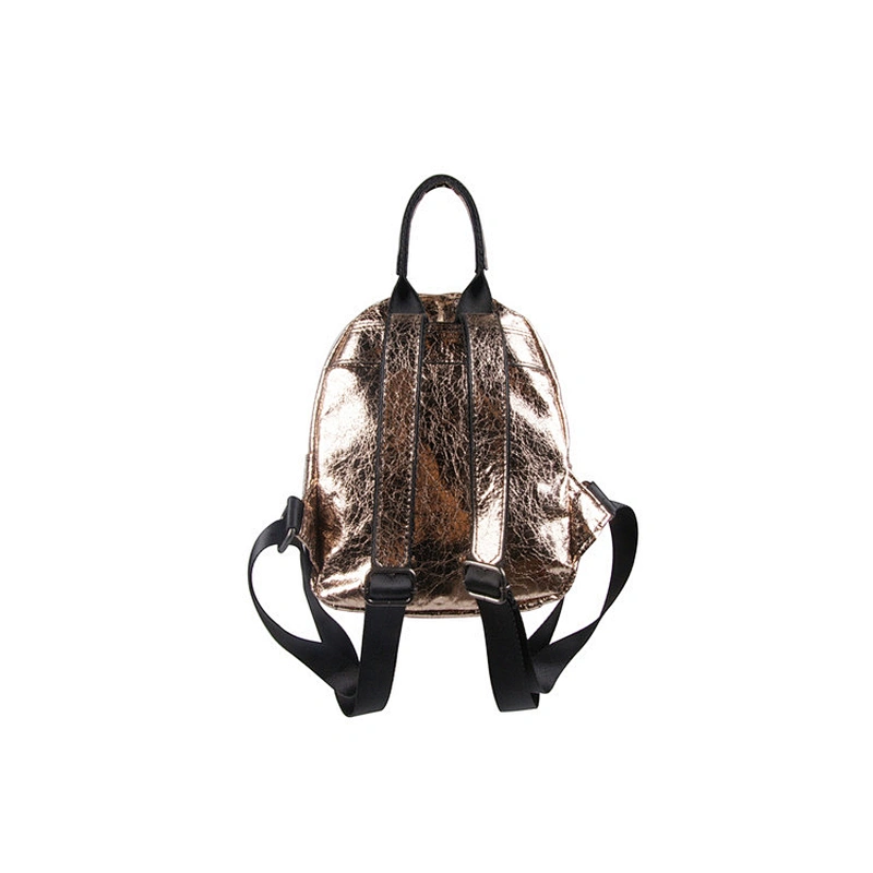 Lady Daily Fashion PU Leather School Bags Trendy Backpack Travel Leisure Bag