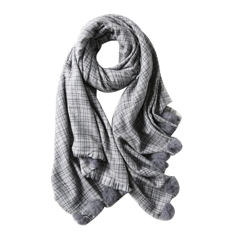 New autumn and winter versatile lovely girl's  warm tassel scarf