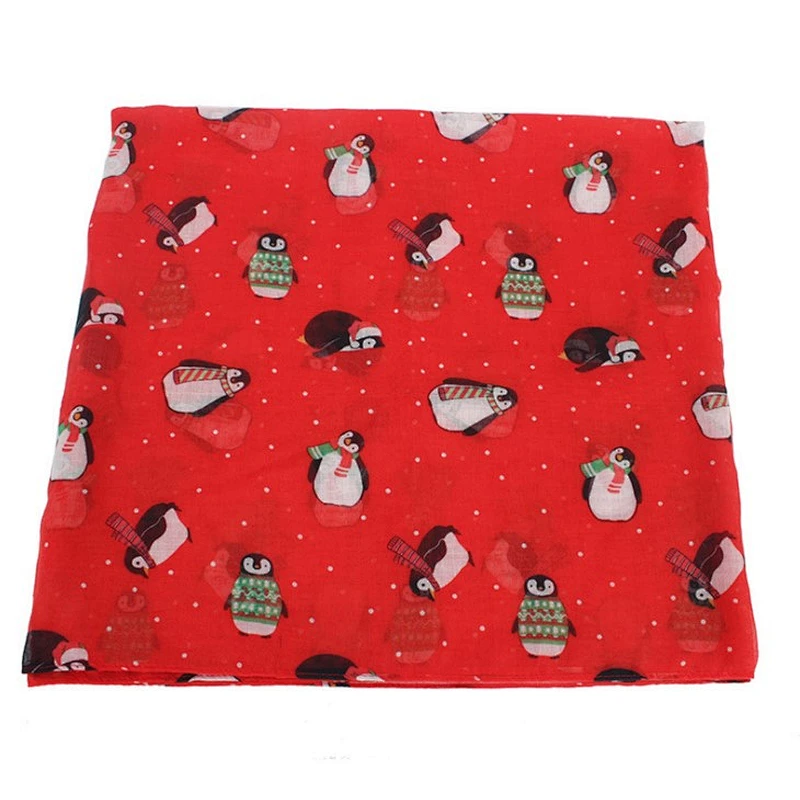 New style Christmas with encrypted penguin scarf for children
