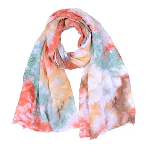 New fashion silk towel tie dyeing scarf