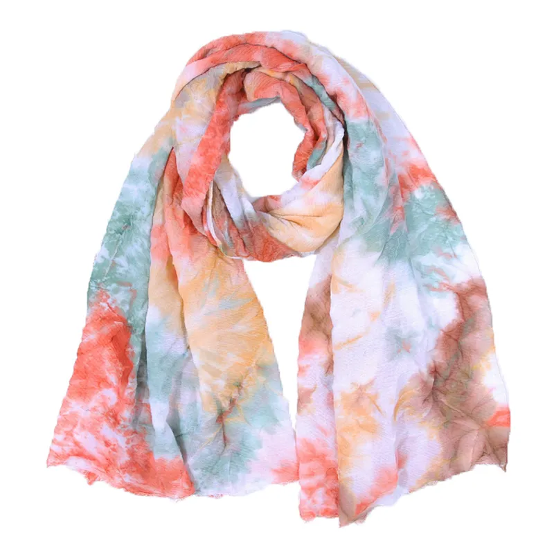 New fashion silk towel tie dyeing scarf
