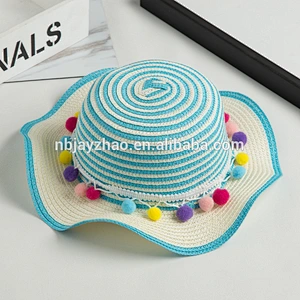Wholesales New design British Style Straw Children Hats Kids Hat