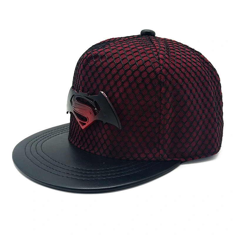 Wholesale blank PU leather snapback cap custom leather patch logo snapback hats
