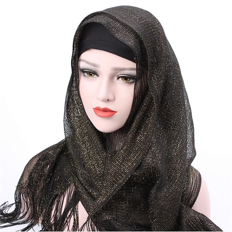 2018 Latest Design Dubai Ladies Plain Scarf Muslim Hijab