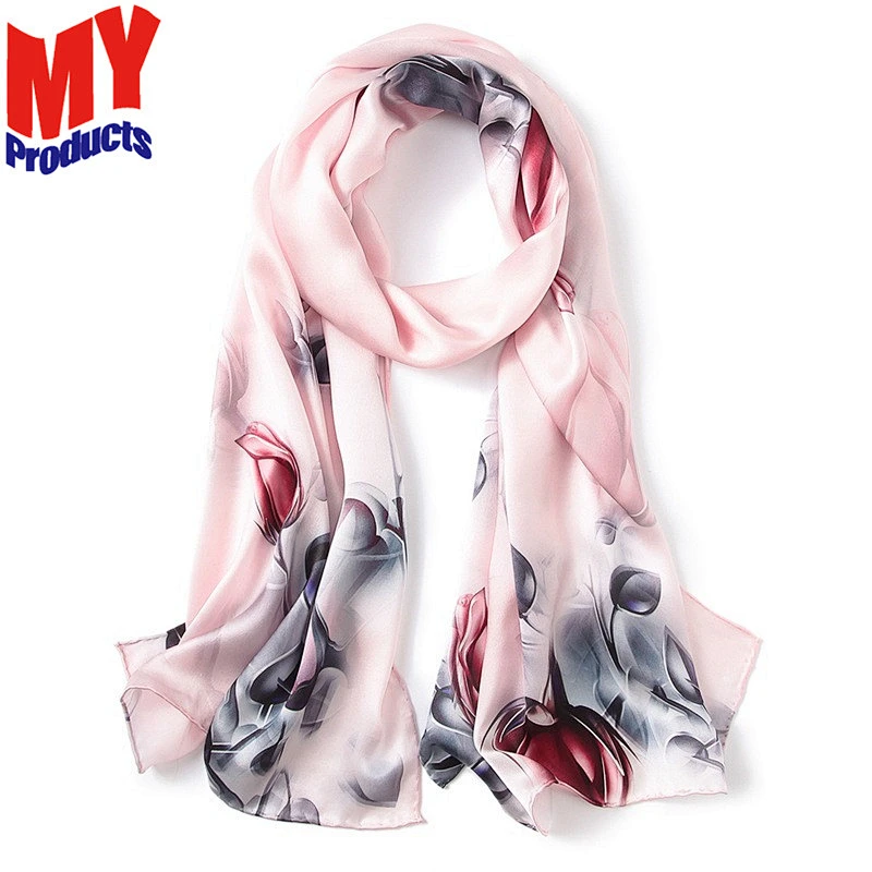 Black white polka dots scarf reversible silk shawl viscose hijab lace