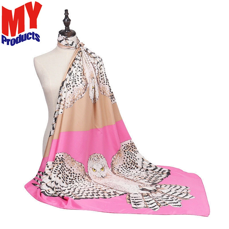 Wholesale chiffon hijab bird pattern scarf winter scarf unisex
