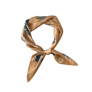 Wholesale latest fashion print neck scarf women cotton square scarf