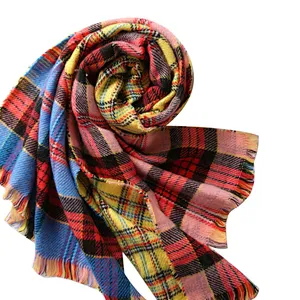 New style plaid scarf for women Korean version fashion shawl scarf
