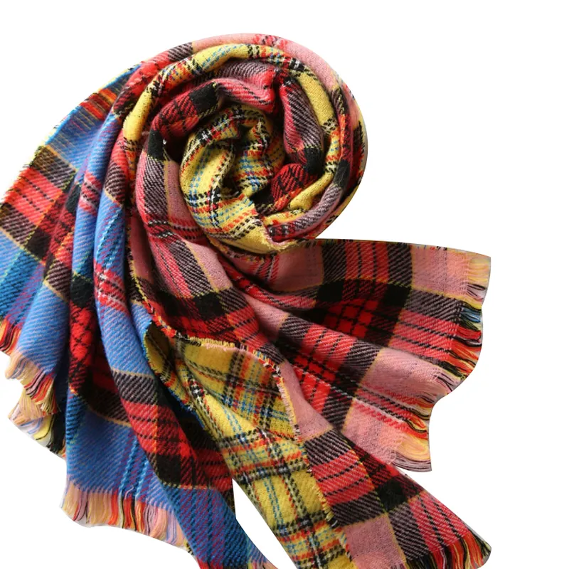 New style plaid scarf for women Korean version fashion shawl scarf