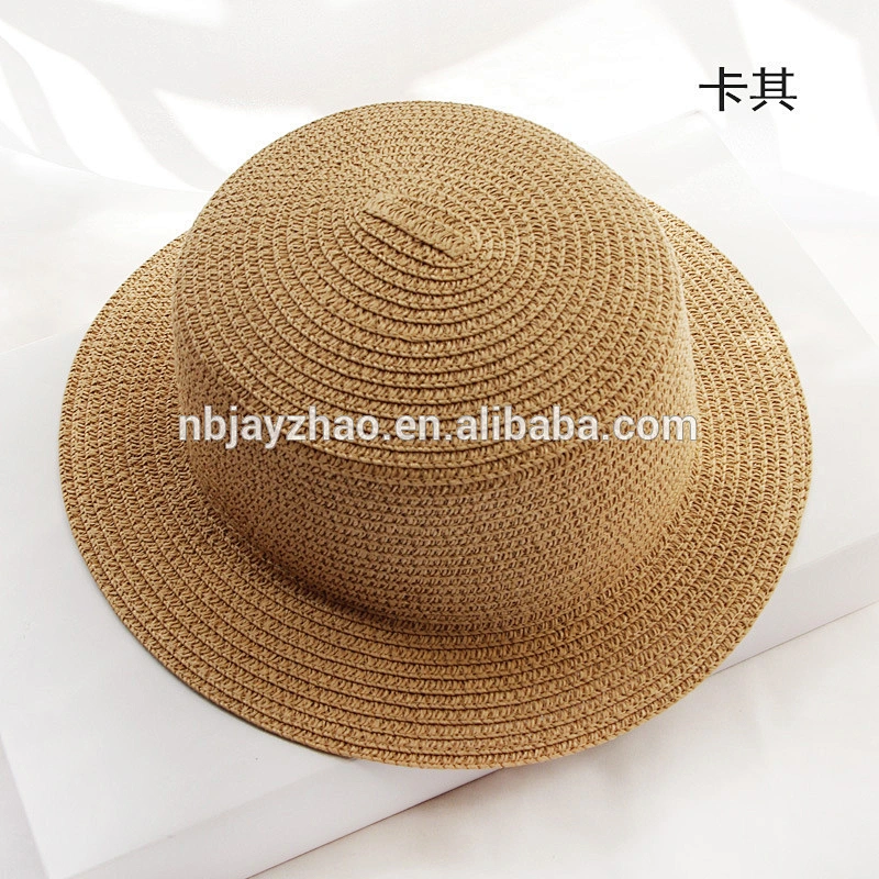 Colorful lady's fine woven straw hat