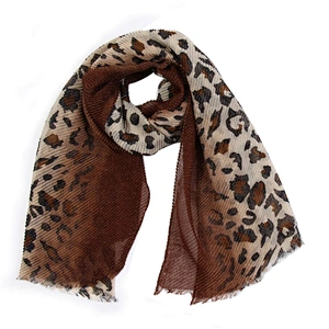 Autumn and winter new fashion  leopard silk print shawl warm scarf