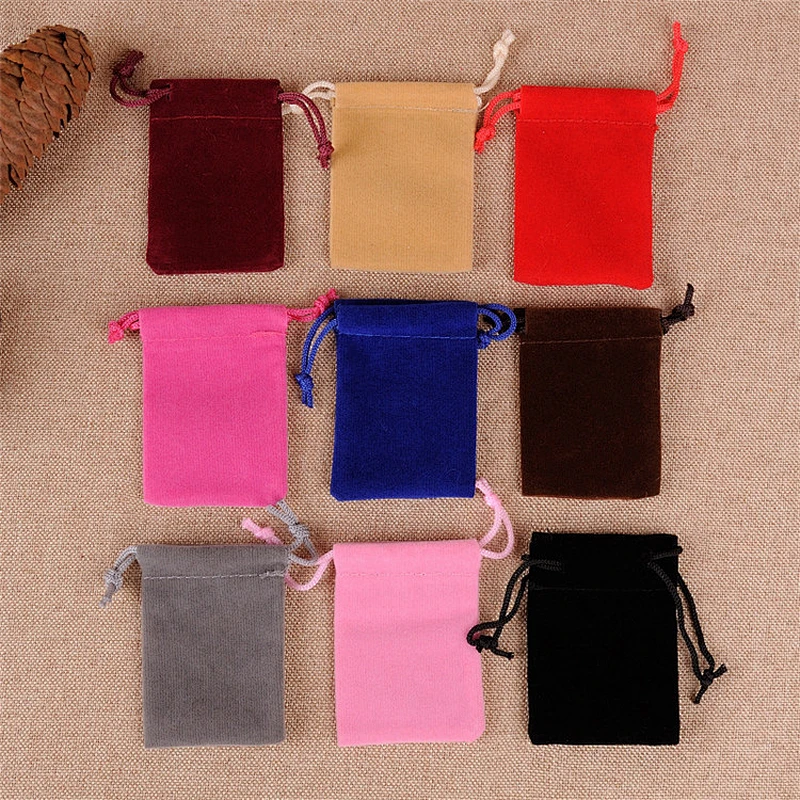 Promotion Wholesale Custom Printing Small Cotton Fabric Drawstring Bag