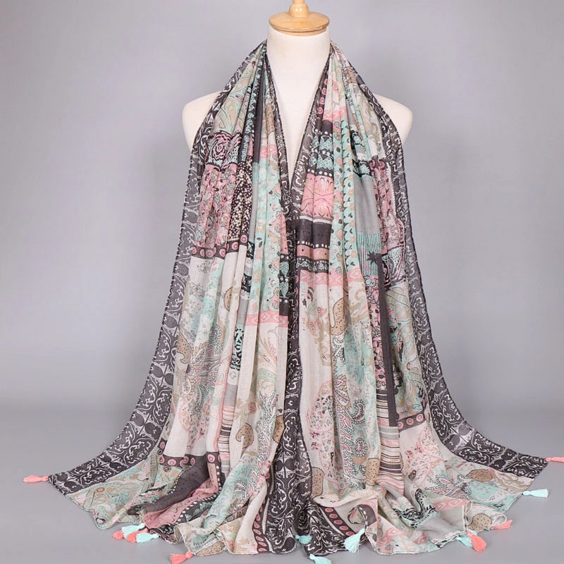 New products on china market fancy knitted scarf silk scarves pakistan