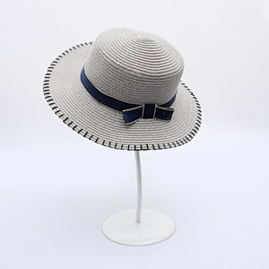 Summer Style Sun Hat Beach Caps Women Wide Brim Breathable Bowler Round Bucket Straw Beach Hat