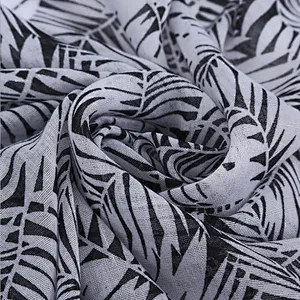 Black and white leaf shawl fashionable long handmade tassel hanging scarf outdoor sunshade beach towel
