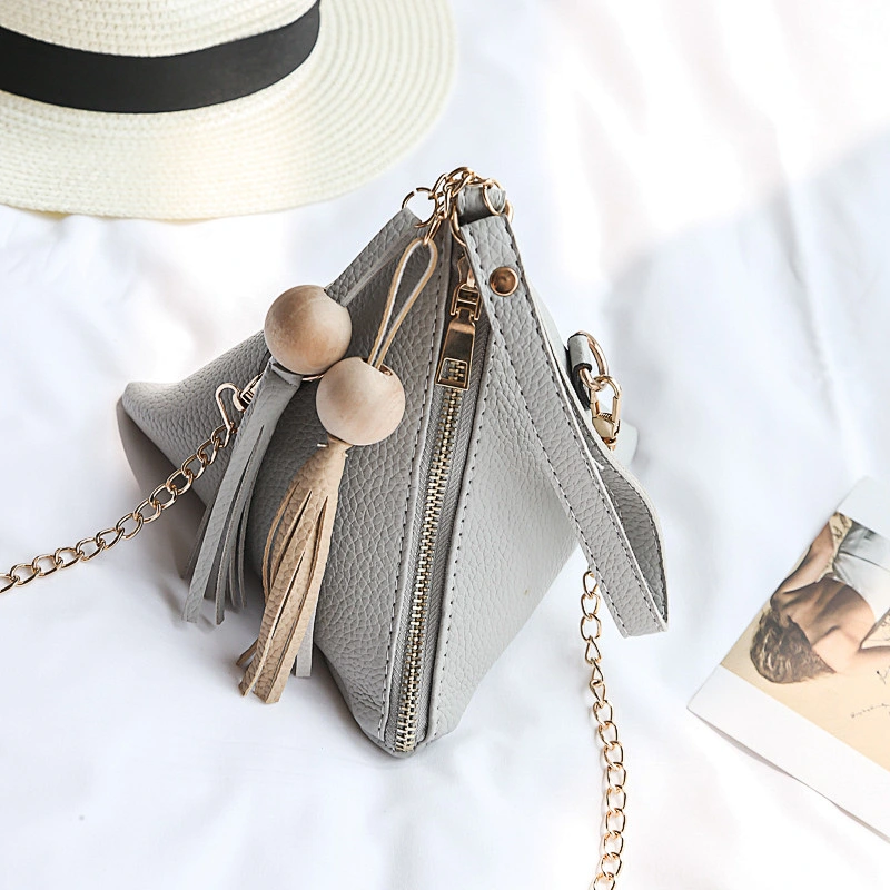 2019 New Fashion Triangular Shape Lady Messenger Shoulder Bag Mini Handbag
