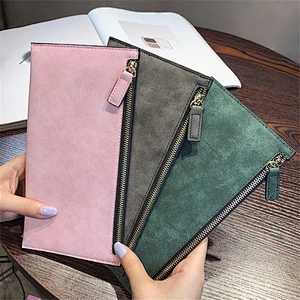 New Trendy Cute Girls Purses Women Leather Long Wallet