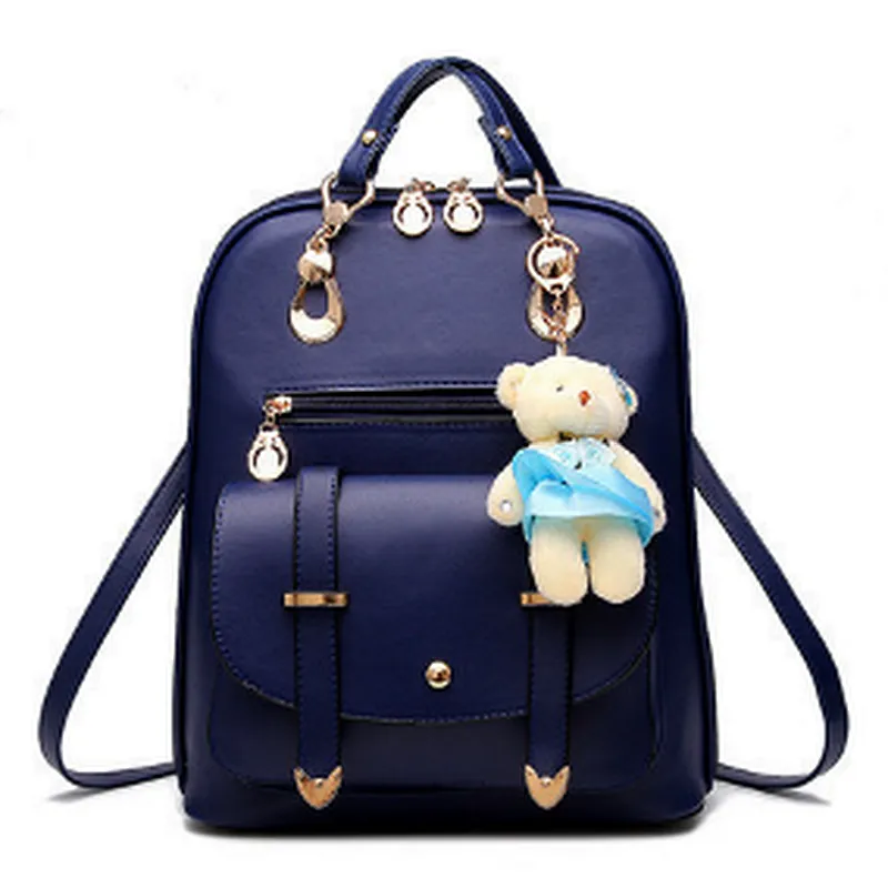 Custom Fashion Handbag Young Women PU Leather Backpack