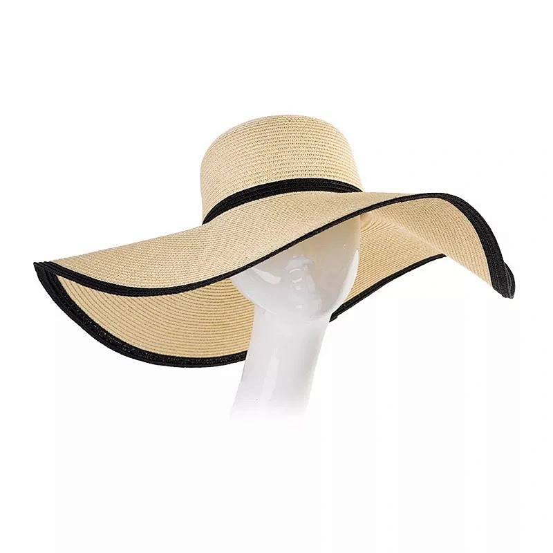 Wholesale Fashion Floppy Beach Hat Women Summer Paper Straw Hat
