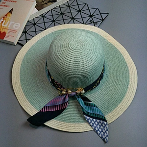 Natural custom school gift straw boater hat cheap wheat wide brim embroidery woman sex straw hat