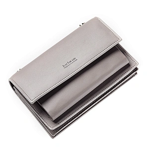 leather women's wallet phone purse travel foldable wallet