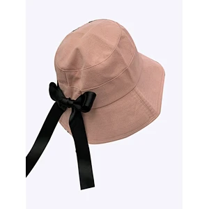 England Style Lady's Bucket Hat Adjustable Bow Tie Strap Hat