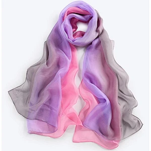 Battery heated shawl girls glitter tops silk organza scarf