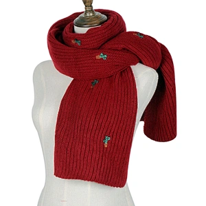 Lovely versatile knit long thickened  warm wool neck