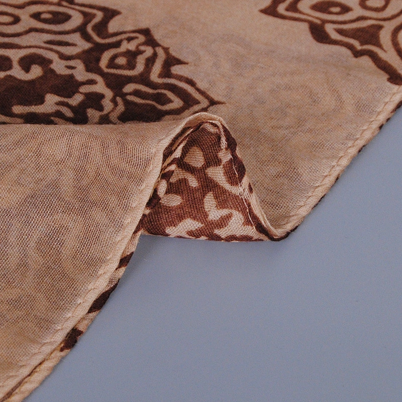 Winter Black Warm Shawls Fine Wool Shawl 100% Cotton Voile Scarf
