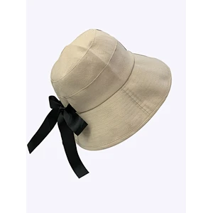 England Style Lady's Bucket Hat Adjustable Bow Tie Strap Hat
