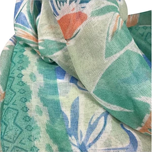 Oversize Hawaiian  printed shawl UV proof floral beach towel scarf