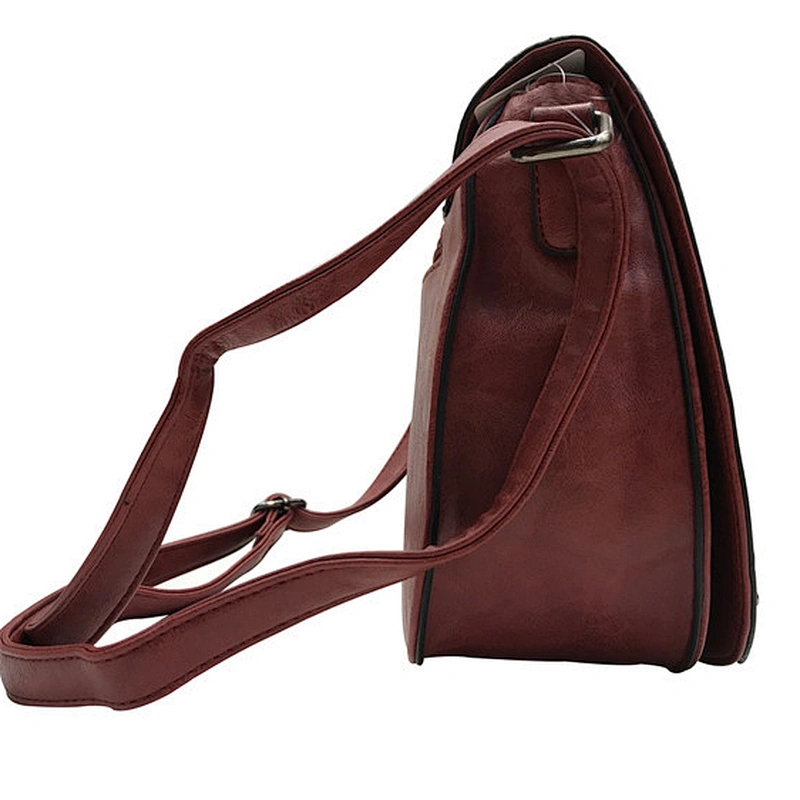 Hot Selling Custom Logo Durable PU Leather Messenger Bag For Women