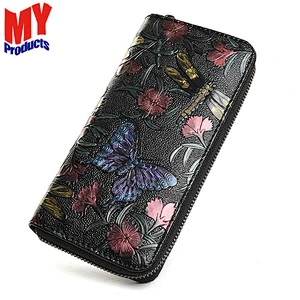 Leather Ladies Clutch Purses Wholesale Women Wallet