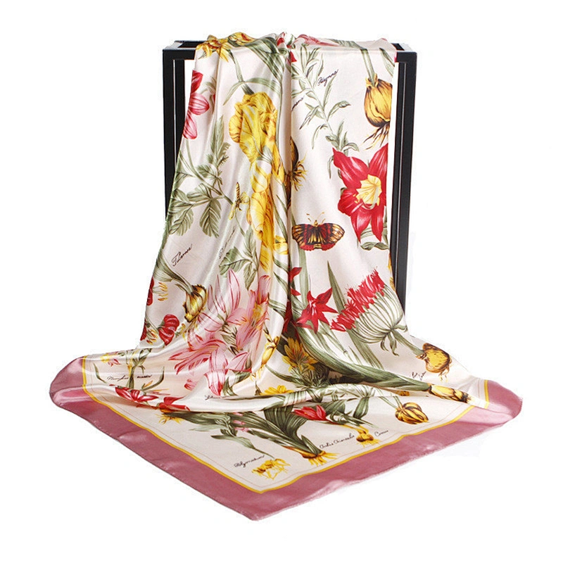 Scarf Kids Girls 90CM Printed Square Scarf Bulk Women Hijab