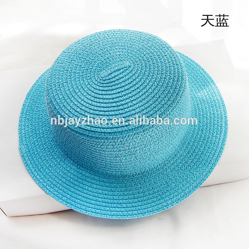 Colorful lady's fine woven straw hat