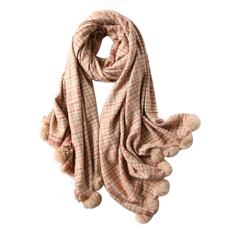 New autumn and winter versatile lovely girl's  warm tassel scarf