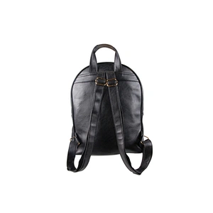 Wholesale Backpack School Bag Women Soft PU Leather Black Backpack
