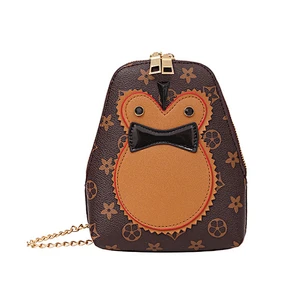 New cartoon design chian shoulder bag fashion girls leather messenger bag