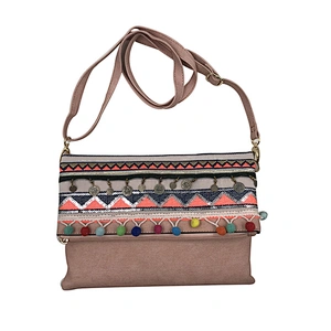 Ethnic Style PU Leather Crossbody Bag Women