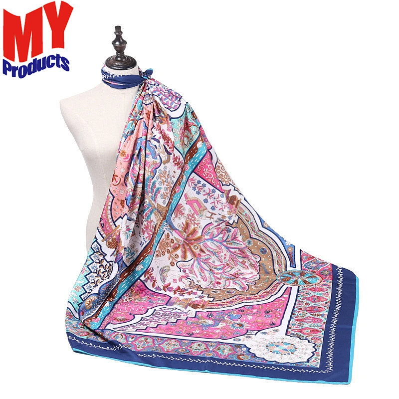 2017 fashion muslim malaysia hijab manhattan scarf co floral infinity scarf silk scarf bound