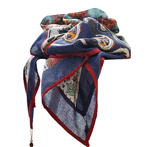Good quality ladies scarves shawls digital printing personalized beach towel scarf