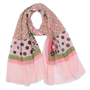 Retro style fashion circles printed scarf