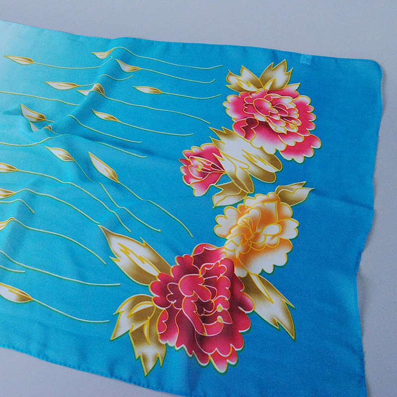 Ningbo instant hijab silk printed scarf