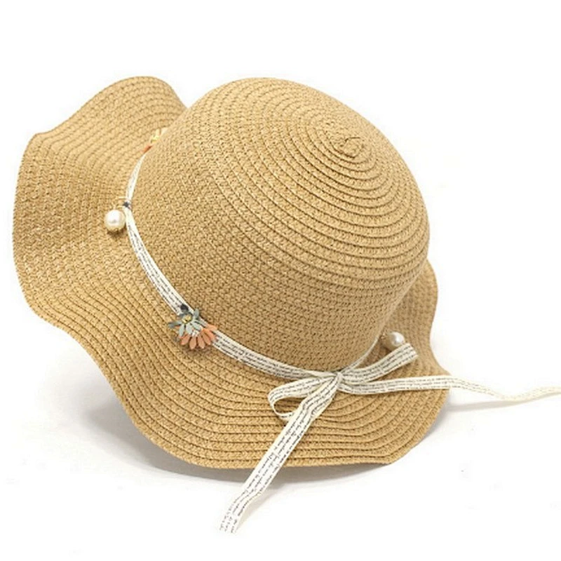 Wholesale summer custom smallsize children kids straw hat
