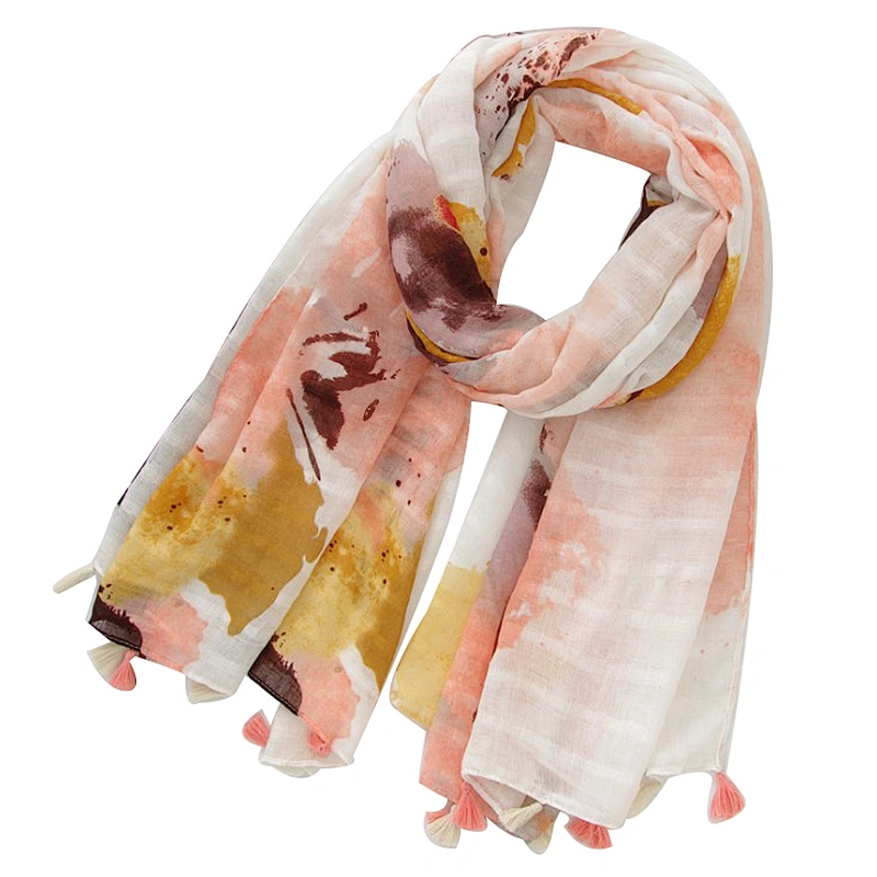 Spring and autumn new style abstract painting tourism decorative shawl beach towel scarf