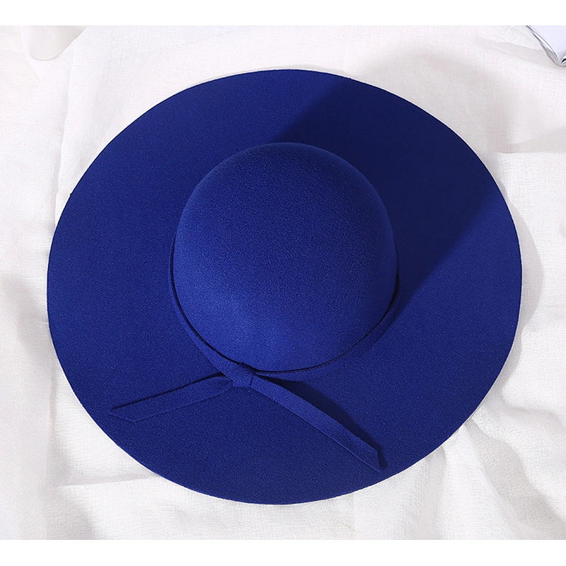 wool felt Fedora hat with strape for men and women band winter hat