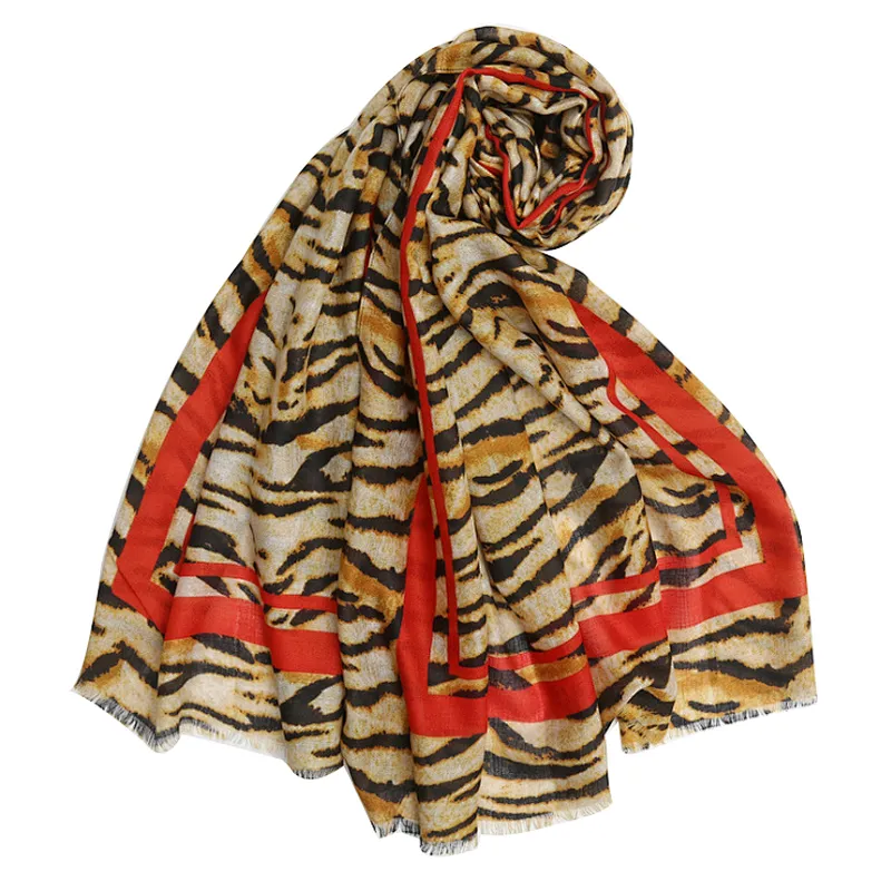 New style fashion striped printed scarf spring and summer cotton and linen sunscreen scarf