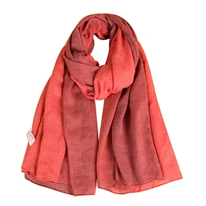 2019 Muslim women hijab scarf new design cotton linen gradient color scarf